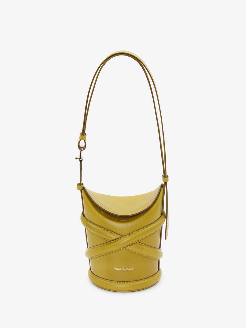 Bolsas De Hombro Alexander McQueen The Curve Mujer - Verdes Claro - Mexico 250-JWNKXY